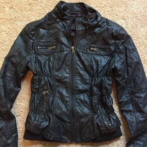 Ci Sono Faux Leather Jacket